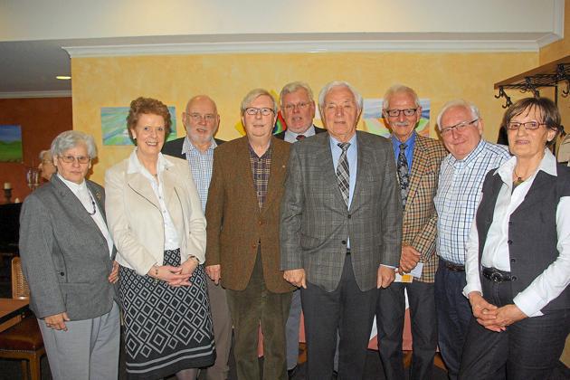 Vorstand der Senioren-Union Hiltrup mit dem Vorsitzenden Klaus Rscher (4. von rechts)