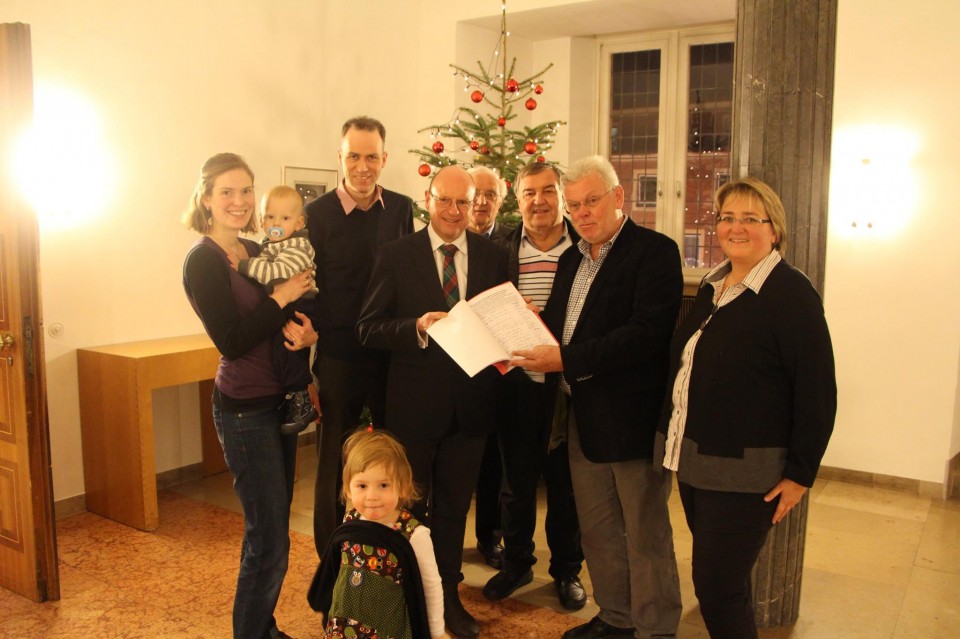 Teresa Kues, Stefan Leschniok, Markus Lewe, Klaus Rscher, Joachim Schmidt, Georg Berding und Astrid Bhl (von links nach rechts)