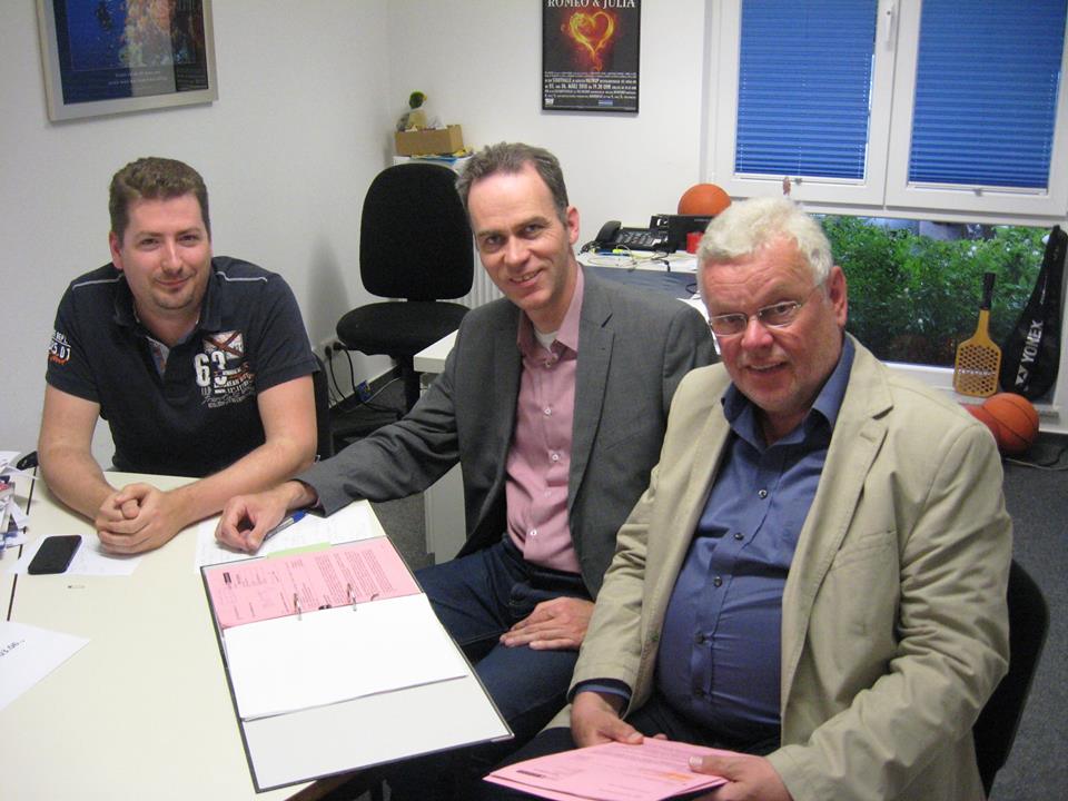 Sven Culley, Stefan Leschniok, Georg Berding (von links nach rechts)