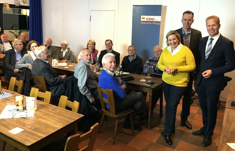 Ratsfrau und Landtagskandidatin Simone Wendland, Ratsherr Stefan Leschniok, Landtagsabgeordneter Henning Rehbaum